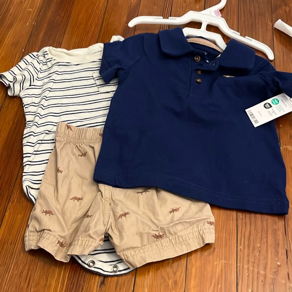 3 piece Carters Dino Set